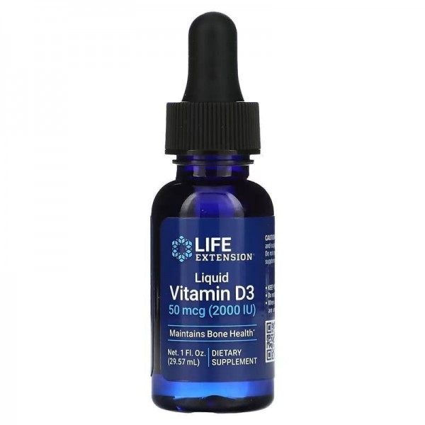 Life Extension Liquid Vitamin D3 2000iu (29.57ml) ...